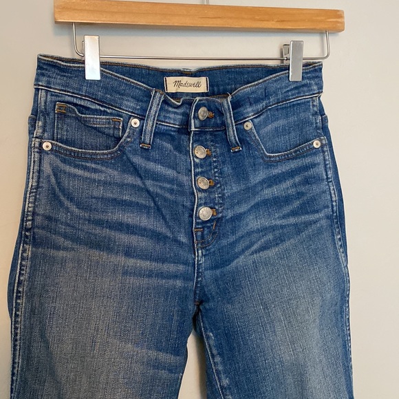 Madewell Slim Straight Jeans: Distressed Button-Front Edition - Picture 7 of 14